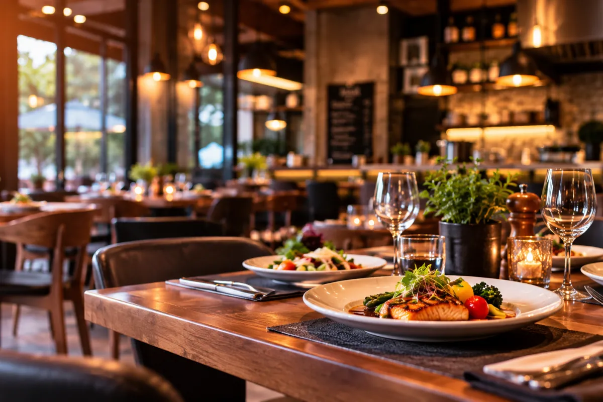 Restaurante preparado para atender clientes con Morphis Restaurant